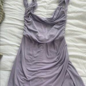 Tiger Mist Backless Dress in Lavender